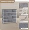 Sorbus Dresser with 8 Drawers - Storage Chest Organizer with Steel Frame, Wood Top, Handles, Fabric Bins
